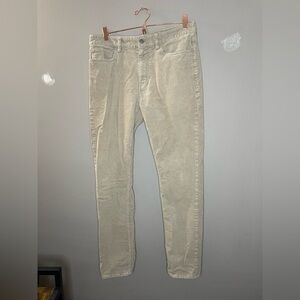 Vineyard Vines 5 Pocket Corduroy Pants 33x32 Straight Fit Light Beige Khaki